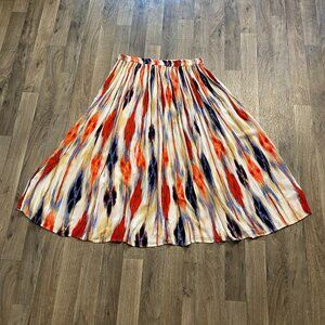 New Direction Chiffon Watercolor Skirt Size Large